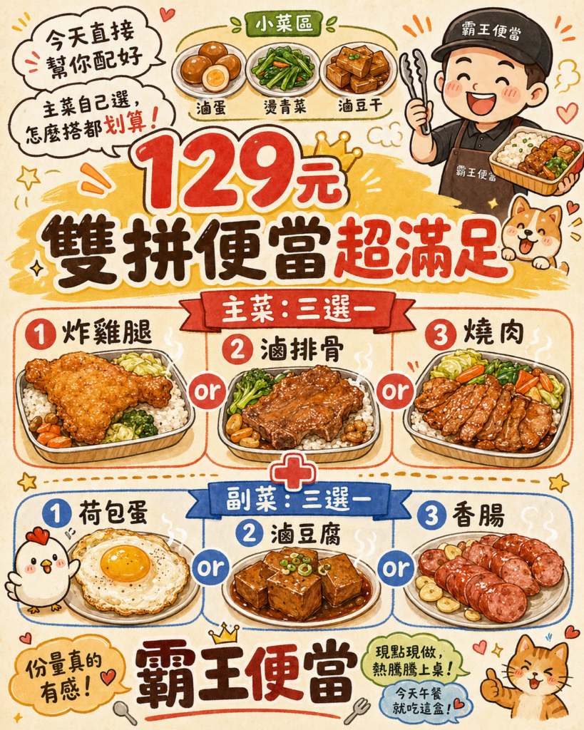多品項菜單型